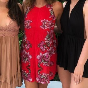red free people dress